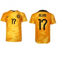 Nederland Daley Blind #17 Fotballklær Hjemmedrakt VM 2022 Kortermet